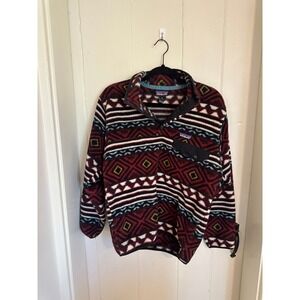 Vintage Patagonia Synchilla Snap-T Fleece Pullover Saltillo Aztec Pattern